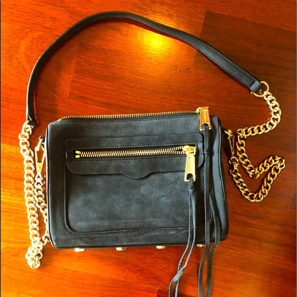 Rebecca Minkoff black suede crossbody - Picture 1 of 1
